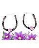 ELOISH 925 Sterling Silver Purple Flower Nazariya with Black Crystals for Baby Boy's and Baby Girl's (Children) (Purple)