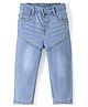 Babyhug Denim Full Length Jeans With Stretch - Blue