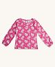 Pantaloons Junior Full Sleeves Floral Printed Top - Pink