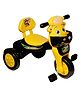 FUNRISE TOYS AND RIDEON Baby Tricycle with Musical Horn and led Lights with 2 Baskets Comfortable Seat and Back Rest Smooth Wheels Firm Handle Grip- 711 New Yellow