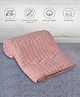 Mi Arcus Solid Premium Ultra-Soft Cool Knitted Blanket for 1-3 Years, 120x90 CM - Pink