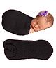 Babymoon Stretchable Swaddle Wrap New Born Bay Photography Prop - Black