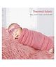 Babymoon Stretchable Swaddle Wrap, Fur & Hairband New Born Bay Photography Prop Set of 3 - Pink