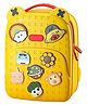 Elecart Fashionable Backpack for Kids with DIY Cartoon Patterns, Waterproof Anti-dust Student School Backpack for Children Kids Boys Girls 13.2 Inches - Yellow