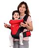 Mylo Baby Carrier Bag for 0 to 3 Years with 4 Comfortable Carrying Positions | Lightweight & Travel Friendly | Padded Neck & Shoulder Support( Red & Black )