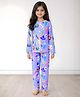Anthrilo 100% Organic Cotton Full Sleeves Halloween Theme Printed Night Suit - Purple