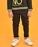 Anthrilo Neon Ribbed Cotton Fleece Jogger - Olive Green