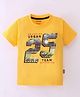 Fido Cotton Jersey Half Sleeves T-Shirt 25 Number & Text Print - Yellow
