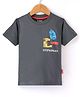 Fido Cotton Jersey Half Sleeves T-Shirt With Text Print - Blue