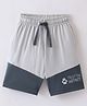 Fido Cotton Jersey Knee Length Shorts Trust the Instinct Printed - Grey