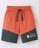 Fido Cotton Jersey Knit Knee Length Shorts Text Print - Orange