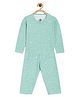 The Mom Store Full Sleeves Cloud & Star Printed Kids Pajama Set - Blue