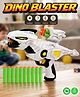Fiddlerz Dino Dart Gun for Boys Blaster Automatic Shooting Gun with 10 Pcs Soft Foam Bullets Darts Toys for Kids Girls (Multi-Color) Pack of 1