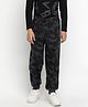 Lil Tomatoes Solid  Light Weight Cotton Looper Track Pant - Charcoal Black