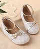 Cute Walk by Babyhug Ballerina with Buckle Closure  & Bow Applique-  Silver