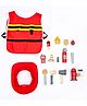 NESTA TOYS - Firefighter Pretend Play Toy with Fireman Costume Kit (14 Pcs)