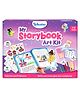 Skillmatics Storybook Art Kit Unicorn and Princesses Art Kit for Kids Write and Create Fairytale Storybooks Creative Activity for Girls DIY Kit, 150+ Stickers