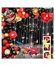 Puchku Premium Happy Birthday Combo KIT  Car Foil balloon Set for first 1st birthday Theme boy kids ( pack of 81  Multicolor)