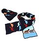 Tipy Tipy Tap Dinosaur Design Detailed Coordinating Cap & Muffler Set - Blue-  Diameter 38 Cms