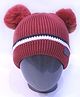 Tipy Tipy Tap Pom Pom Detailed Cap - Maroon