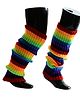 Tipy Tipy Tap Striped Design Detailed Woollen Leg Warmer - Multi Colour