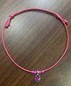 DARSHRAJ 925 Sterling Silver Cut Stone Thread Anklet|Nazariya For Baby Girls & Baby Boys Fully Adjustable Anklet|Fashionable Threadwork Anklet - Pink