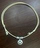 DARSHRAJ 925 Sterling Silver High Finish Thread Silver Smile Charms Nazariya Anklet For Girls & Women Fully Adjustable|Handmade Thread Nazariya - White