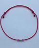 DARSHRAJ 925 Sterling Silver Pipe Handmade Thread Anklet|Nazariya For Baby Girls & Baby Boys - Pink