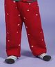 Greendeer 100% Cotton Snowflakes Designed Jacquard Diaper Pants - Cherry Red