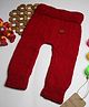Shilpshakti  Solid Handmade  Woolen  Pant - Red