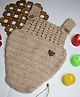 Shilpshakti  Sleeveless Solid  Woollen Handmade Sweater Bodysuit - Beige