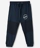The Souled Store  Placement Original Text Printed Cotton Joggers - Navy Blue