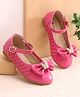 Cute Walk by Babyhug Ballerina with Buckle Closure  & Bow Applique-  Fuchsia Pink