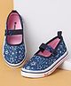 Cute Walk by Babyhug Casual Shoes Stars Print - Blue