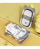 Bifoldable baby bath tub with cushion-Grey