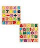 WISHKEY Wooden 3D Capital Alphabets and Number Board Puzzle Toy, Educational Toy Puzzles for Early Learning, Non-Toxic, Colorful Toy, Montessori Toy for Pre-Schooler Kids, Multicolor (Pack of 2)