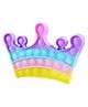 Toyshine Crown Design Fidget Popping Sounds Pop It Toy - Multicolour
