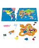 Rinish World Map Jigsaw Puzzle With Flags & Capitals EVA Foam Country Shaped Puzzle Pieces Educational And Learning Toys For Kids Brain Development Game For Children 76 Pcs