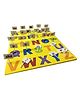 RINISH Interlocking Alphabet Puzzle with Flags for Kids Learning & Education-Early Learning Mind Games for Kids- Puzzle with Flags, English Letters with Picture Matching Flags and Manual, for 3+ Years Old-Multicolor 26 Pcs
