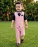 Robo Full Sleeves Fry Solid Colour  3 Pieces Party Suit - Peach