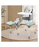 R for Rabbit Cherry Berry Grand Baby High Chair, 4 in 1 Convertible High Chair Cum Booster Seat / Chair, Baby Feeding Chair, High Chair for Toddlers from 6 Months to 7 Years, Study Table & Booster Chair | 6 Months Warranty | (Teddy Grey)