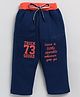 CUTOPIES Cute & Lovely Charm Text Printed Pyjama - Navy Blue