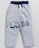 CUTOPIES Play Text & Number Printed Pyjama - Light Melange Grey