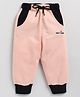 CUTOPIES Color Blocked Jogger Pant - Peach