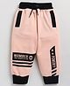 CUTOPIES Number Sports Club Printed Jogger Pant - Peach