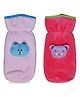 Chinmay Kids Baby Feeding and Nursing Bottle Cover Attractive Cartoon Pack Of 2 (Purple, Pink)
