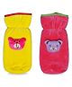 Chinmay Kids Baby Feeding and Nursing Bottle Cover Attractive Cartoon Pack Of 2 (Yellow, Pink)