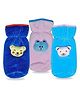 Chinmay Kids Baby Feeding and Nursing Bottle Cover Attractive Cartoon Pack Of 3 (Blue, Purple, Sky Blue)