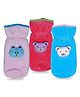 Chinmay Kids Baby Feeding and Nursing Bottle Cover Attractive Cartoon Pack Of 3 (Purple, Pink, Sky Blue)
