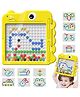 ARCADE TOYS Dinosaur Magnetic Dot Art Drawing Board for Kids - Colour may vary